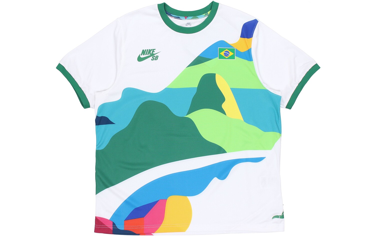 

SB X Parra Brazil Federation Kit Crew Jersey Asia Sizing Nike, белый