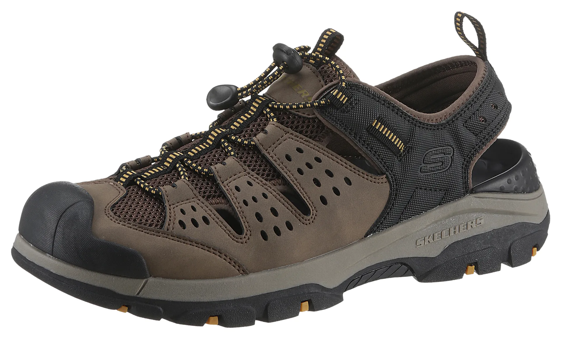 

Сандалии Skechers "TRESMEN-MENARD", летняя обувь, обувь на липучке, уличные сандалии, со стелькой LuxeFoam, черный