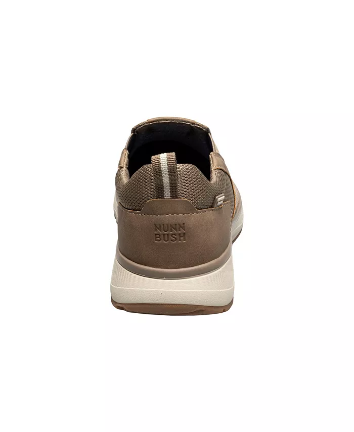 Мужские слипоны Sedona Canvas Moc Toe Nunn Bush, коричневый/бежевый — фото 3
