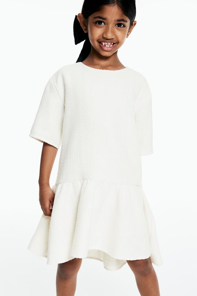 

Платье из жаккардовой ткани H&M, белый