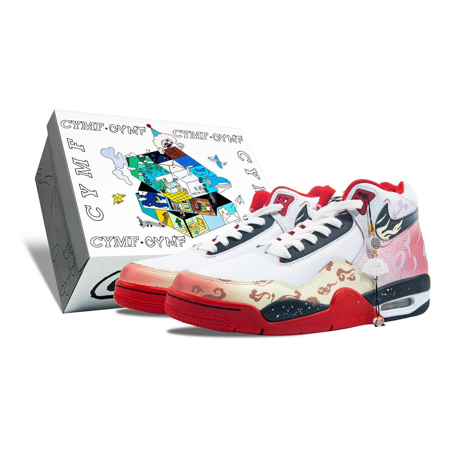 

Баскетбольные кроссовки Flight Legacy Vintage Unisex Mid-Top White/Red Nike