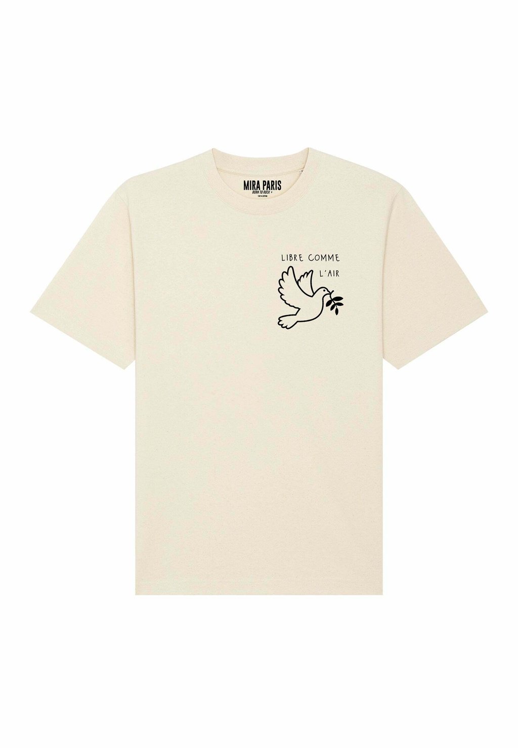 

Футболка с принтом LIBRE COMME L AIR UNISEX HEAVYWEIGHT Mira Paris, слоновая кость