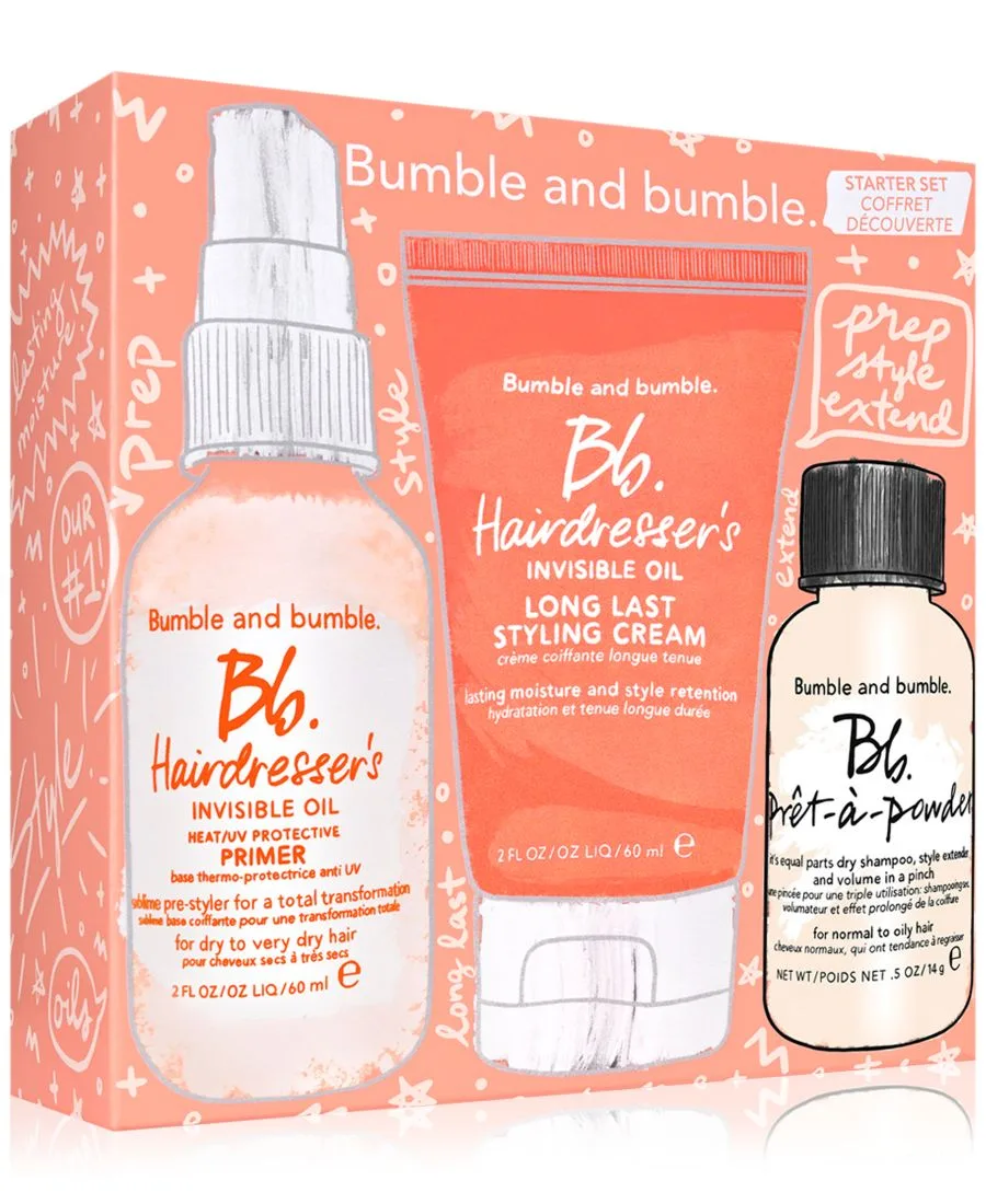 Bumble and Bumble Набор из 3 предметов для подготовки, укладки и удлинения волос в дорожном формате — фото 2