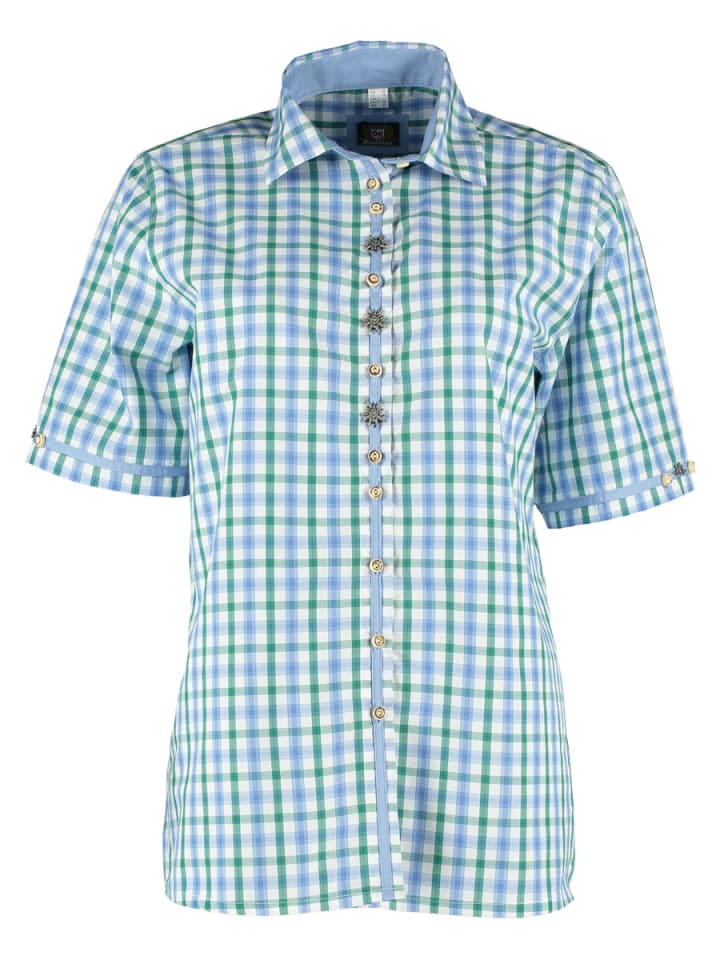 

OS-Trachten Традиционная блузка Clayar средне-зеленого цвета