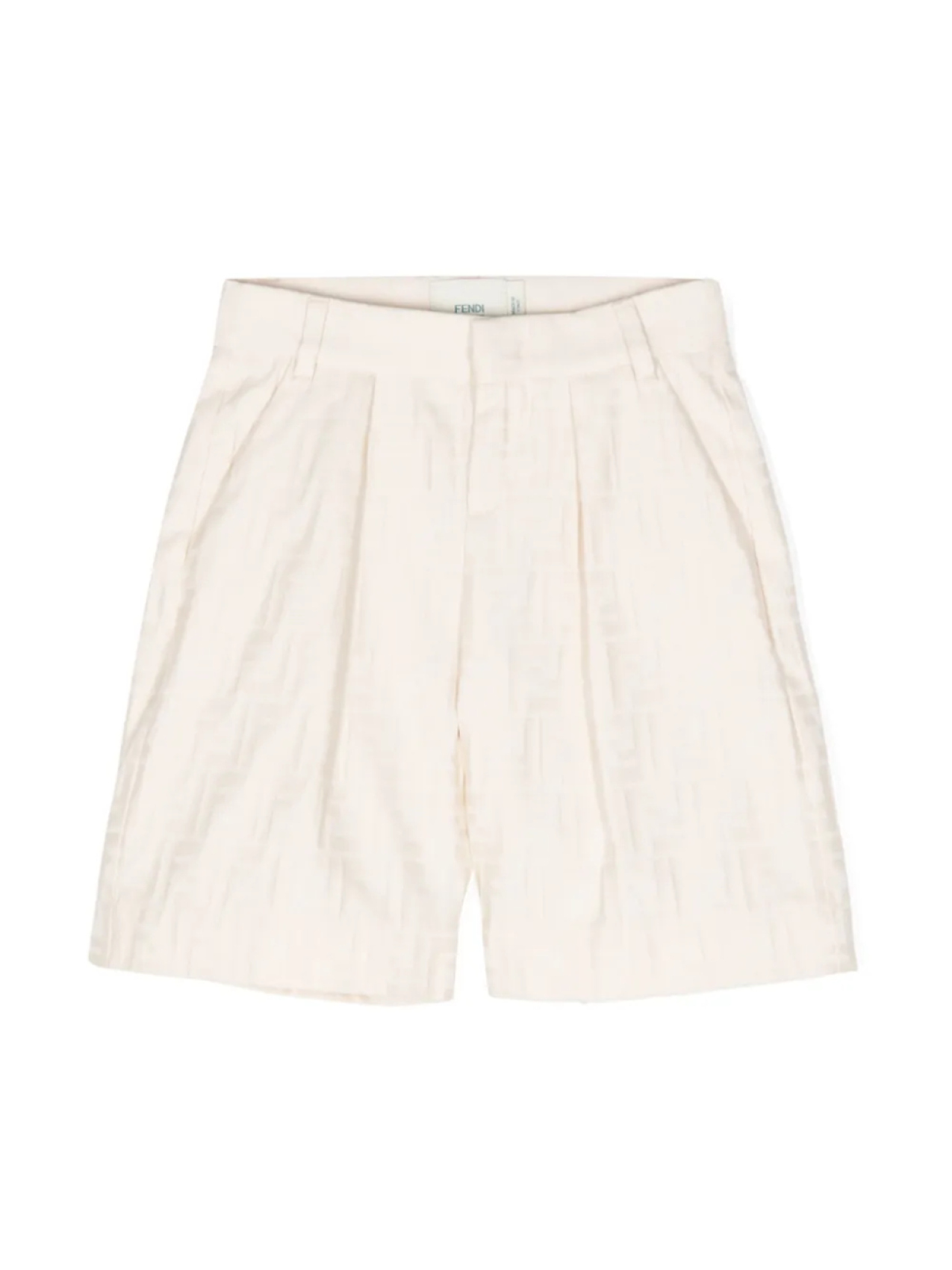 

Шорты с жаккардовым логотипом FF Fendi Kids, нейтральный