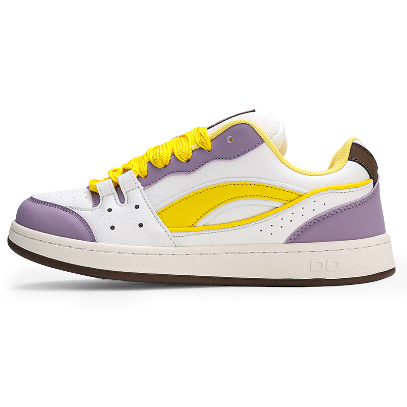 

GLO BULL Унисекс скейтерские кроссовки лоу-топ желто-фиолетовые, цвет Yellow Purple