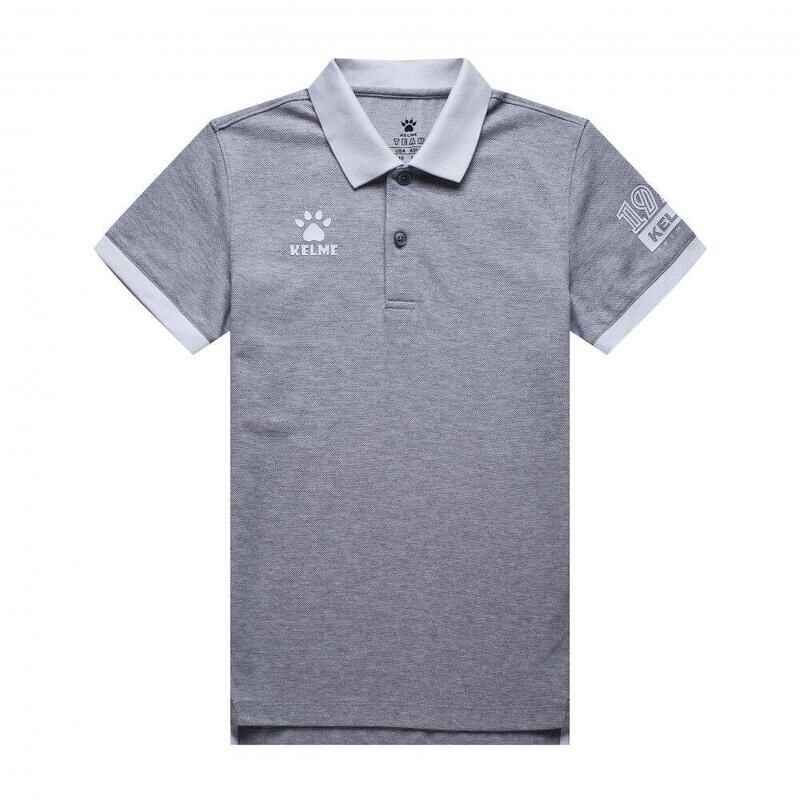 

Серая рубашка-поло унисекс с короткими рукавами Classic Jr KELME, цвет gris, Серый, Серая рубашка-поло унисекс с короткими рукавами Classic Jr KELME, цвет gris