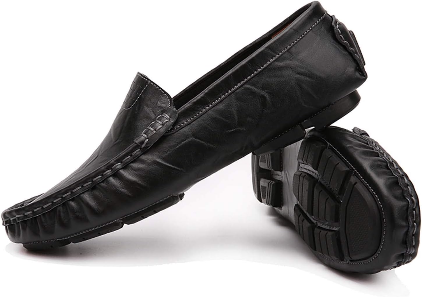 

Мужские лоферы CERYTHRINA, слипоны, мокасины из кожи ручной работы, лодочные туфли, классические балетки, черный