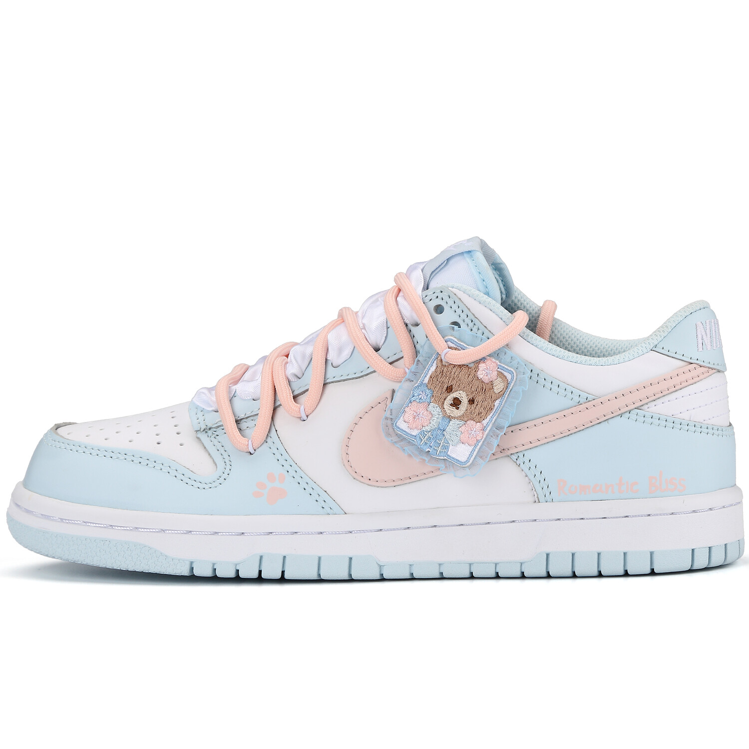 

Кроссовки Nike Dunk Skateboarding Shoes Women's Low-top, голубой, Синий, Кроссовки Nike Dunk Skateboarding Shoes Women's Low-top, голубой