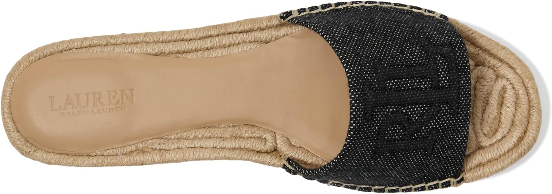 Сандалии Lauren Ralph Lauren Polly Cross-dyed Canvas Espadrille, цвет Natural/Black — фото 2