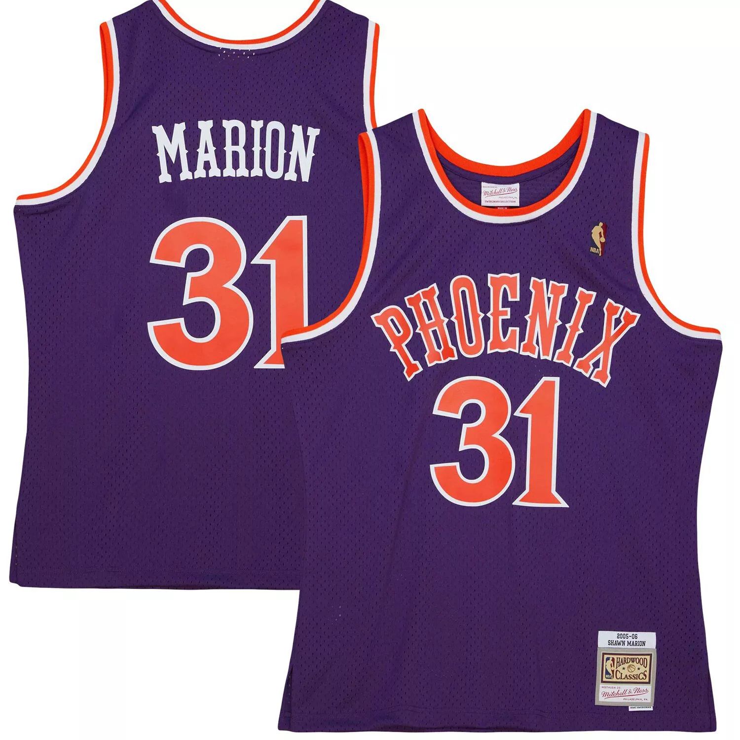 

Мужская майка Mitchell & Ness Shawn Marion Purple Phoenix Suns 2005/06 Hardwood Classics Swingman