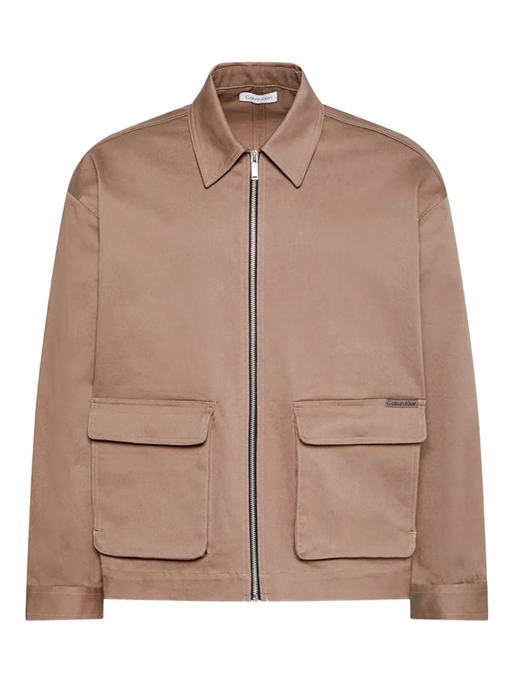 

Куртка на молнии с карманом Calvin Klein Jeans, коричневый