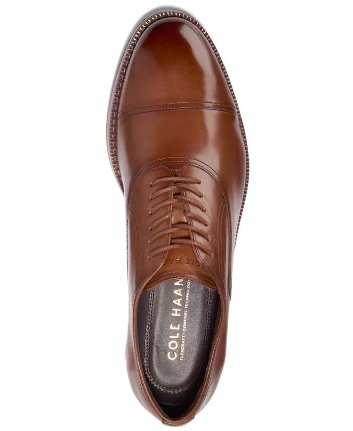Мужские оксфорды Ledley Grand с отделкой на мыске Cole Haan, коричневый — фото 3