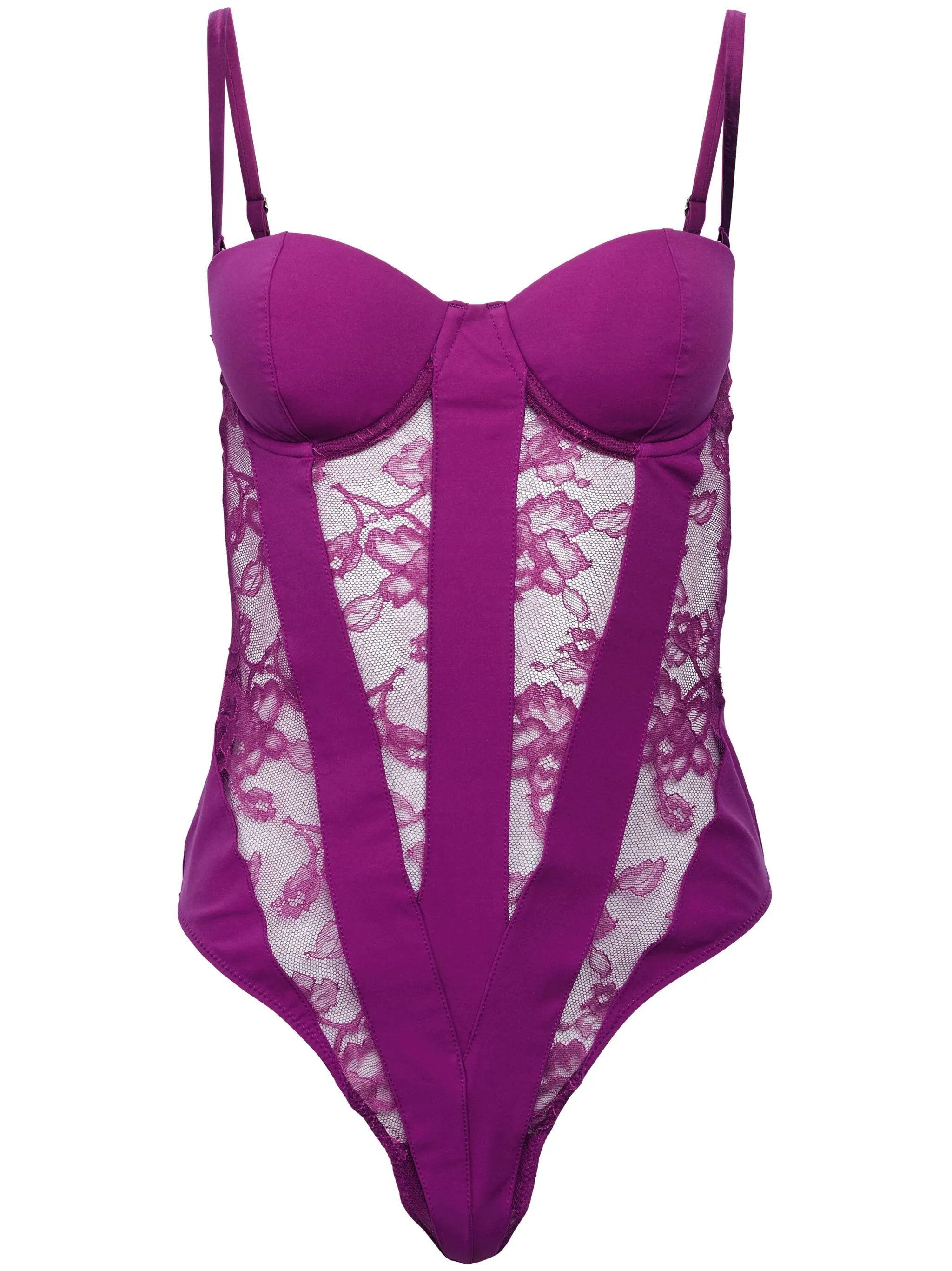 

Кружевное боди Fleur Du Mal, розовый