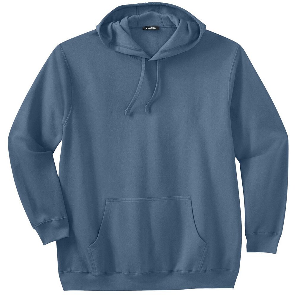 

Мужской большой и высокий флисовый пуловер с капюшоном Kingsize KingSize, цвет Heather Slate Blue