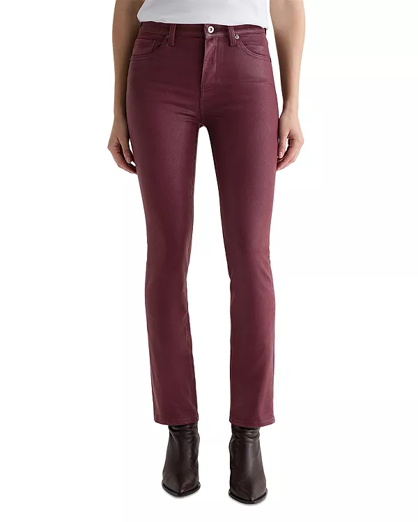 

Джинсы Mari с зауженными штанинами и средней посадкой, в винном погребе Ag, красный