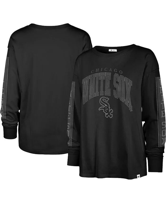 

Женская черная футболка Chicago White Sox Statement с длинным рукавом '47 Brand