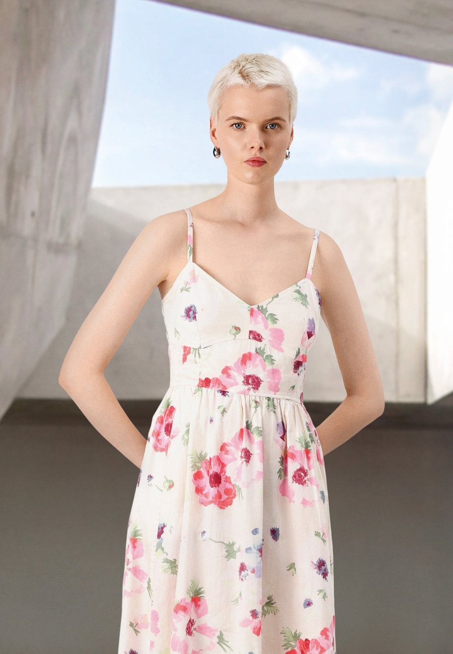 

Платье GAP CORSET MAXI DRESS, Pink/Light Pink