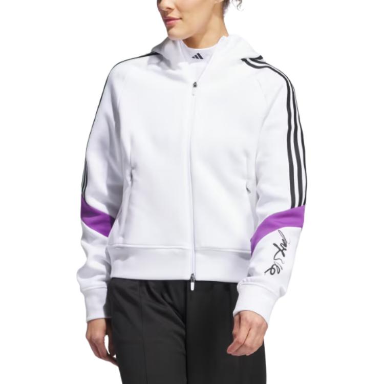 Бесплатная доставка с AdiClub X Jay3lle Knit Hoodie Adidas, белый — фото 4