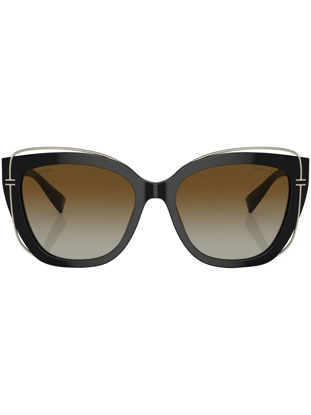 

Солнцезащитные очки T в оправе 'кошачий глаз' Tiffany & Co Eyewear, черный