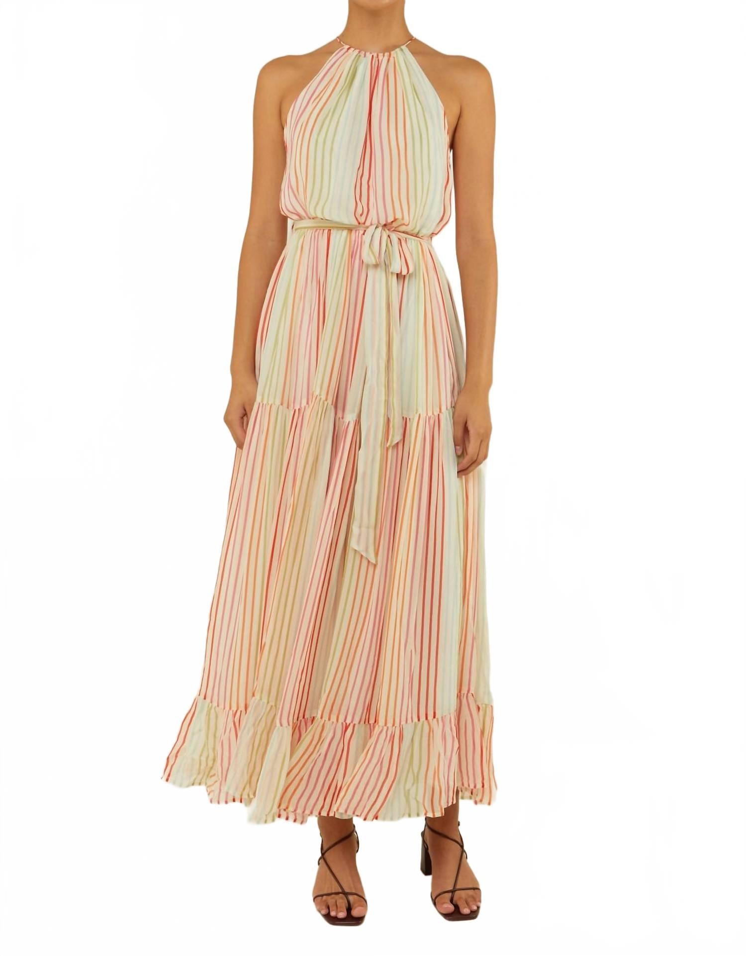 

Bluebell Maxi Dress In Multi Palm Noosa