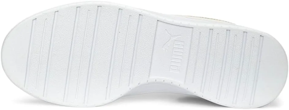 Женские кроссовки PUMA Caven Dime с шнуровкой - белые, белый/слоновая кость/серебряный — фото 4
