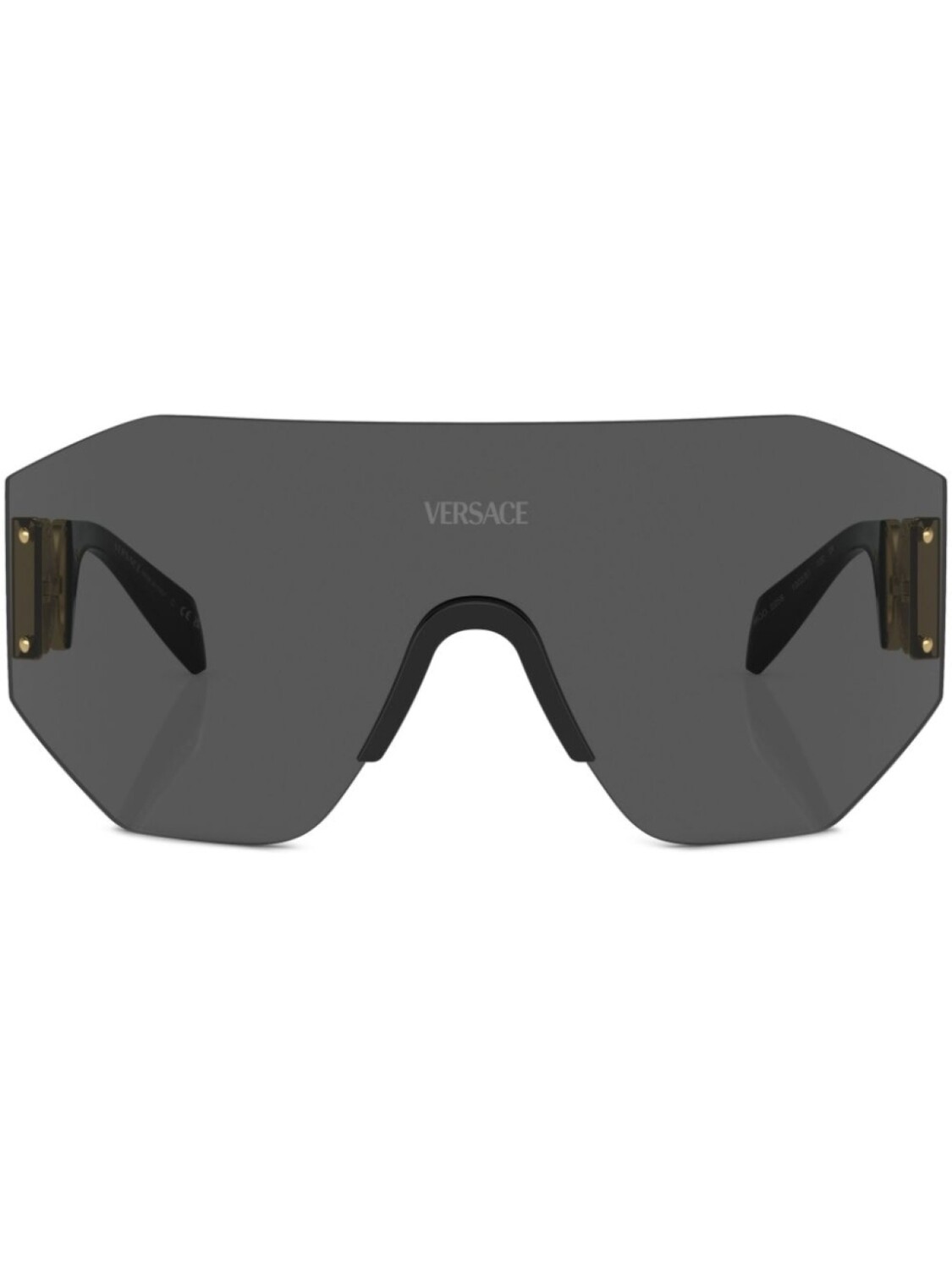 

Солнцезащитные очки в массивной оправе Versace Eyewear, серый