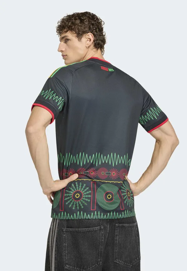 Футболка с принтом выездной формы сборной ямайки (26 матчей) Adidas Performance, Black — фото 2