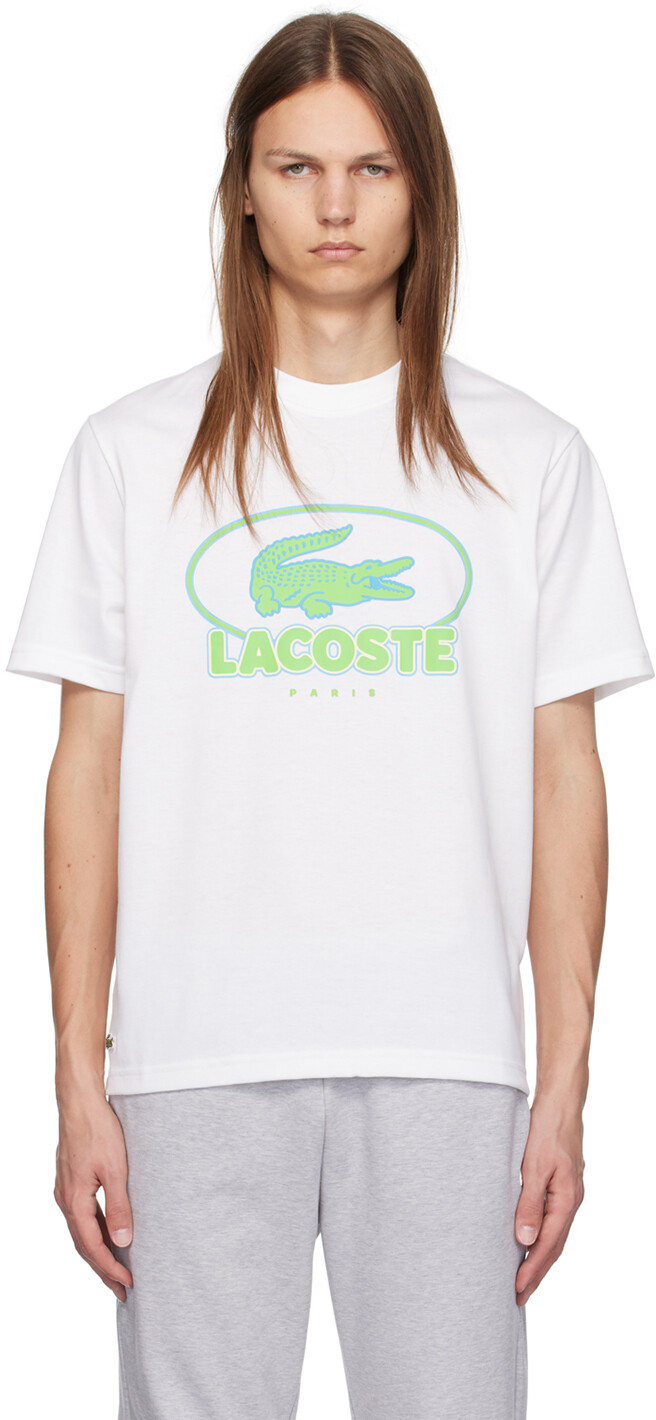 

Футболка с графическим принтом Lacoste