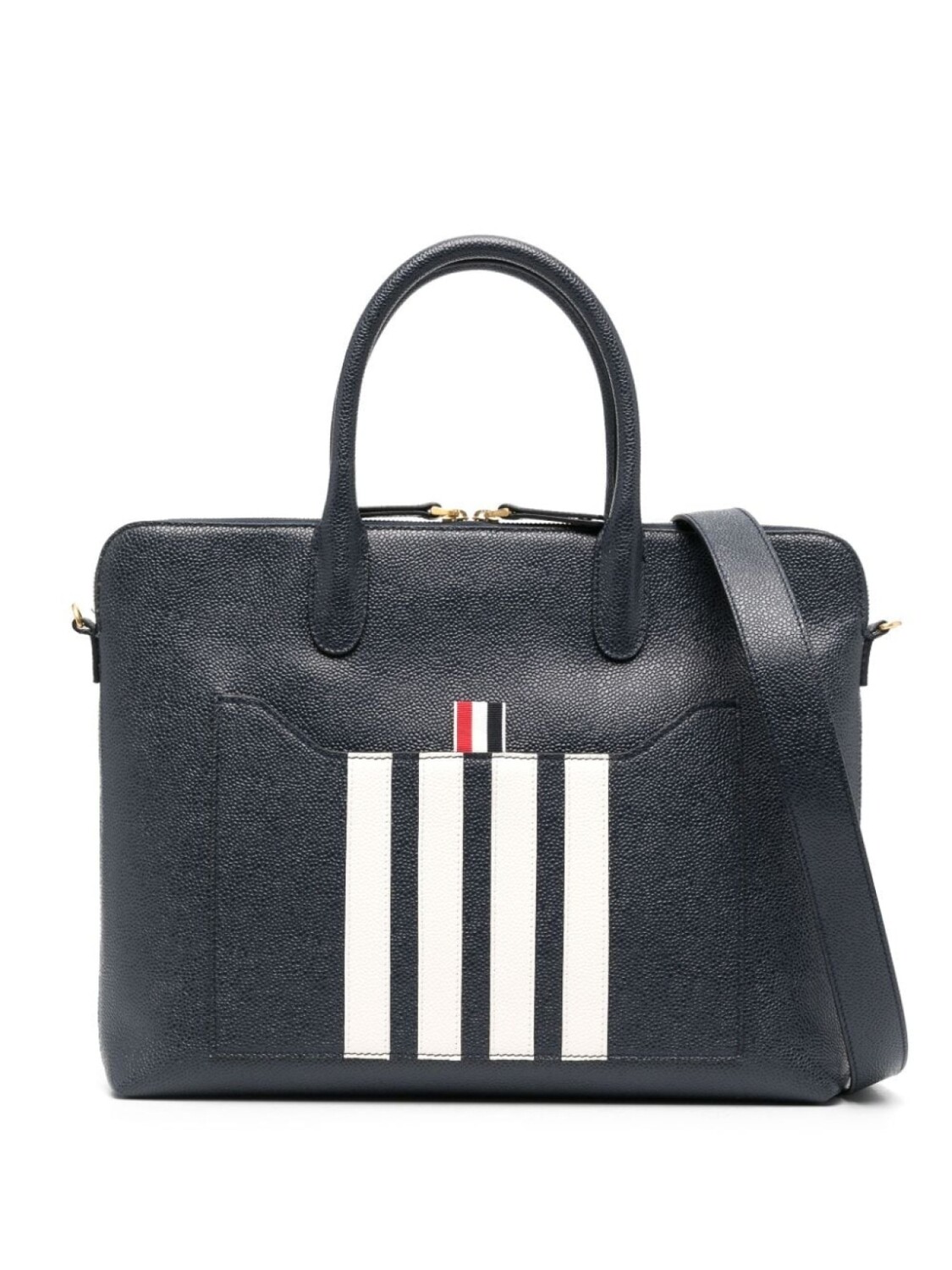 

Thom Browne портфель с полосками 4-Bar, синий