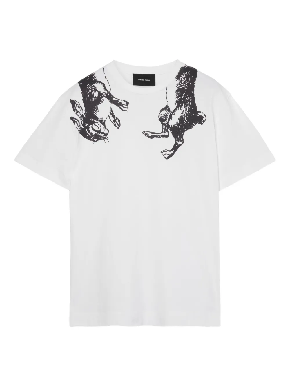 

Футболка с принтом Hare Simone Rocha, белый