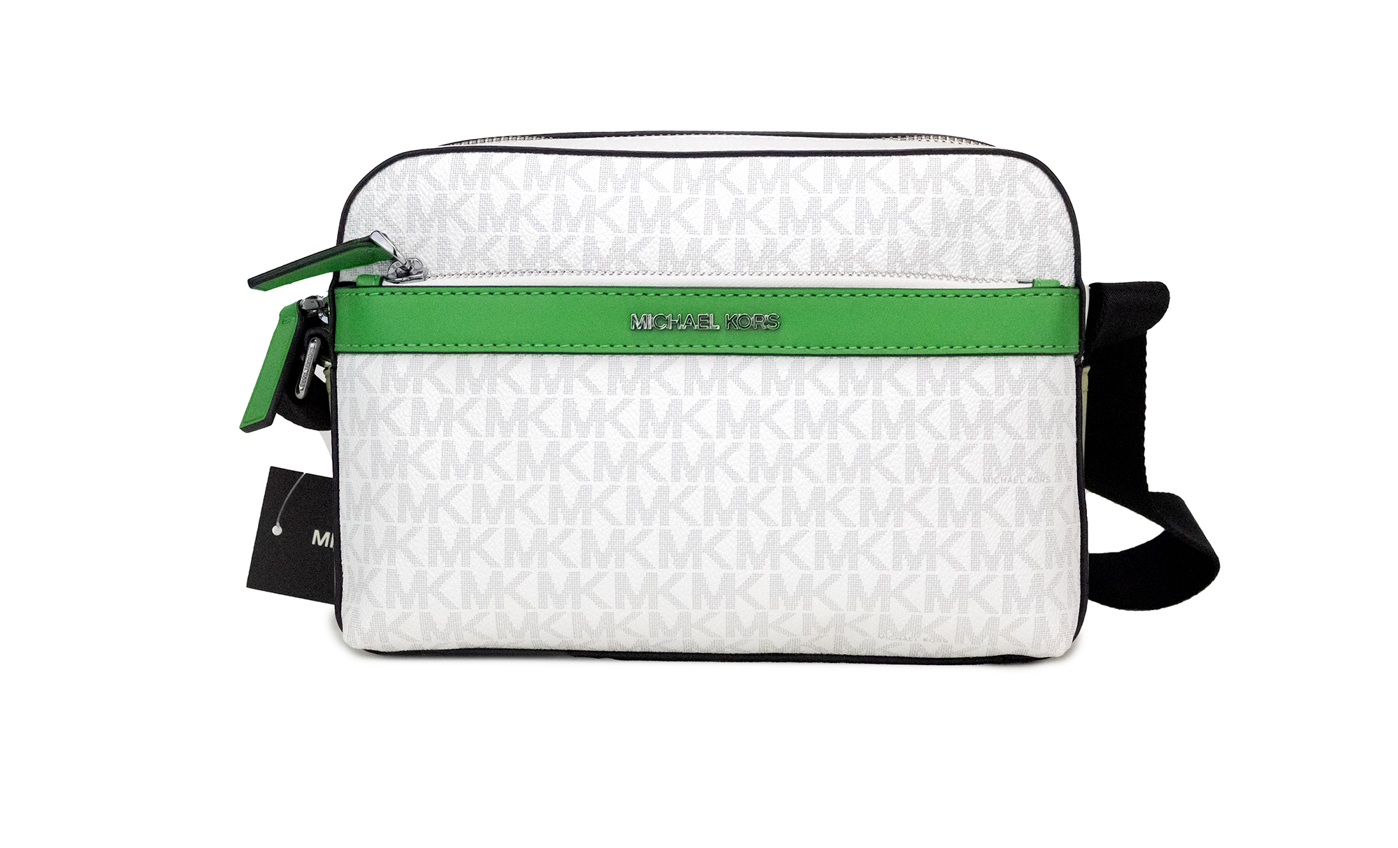 

Сумка-переноска Cooper Small Bright White Palm Signature из ПВХ Michael Kors