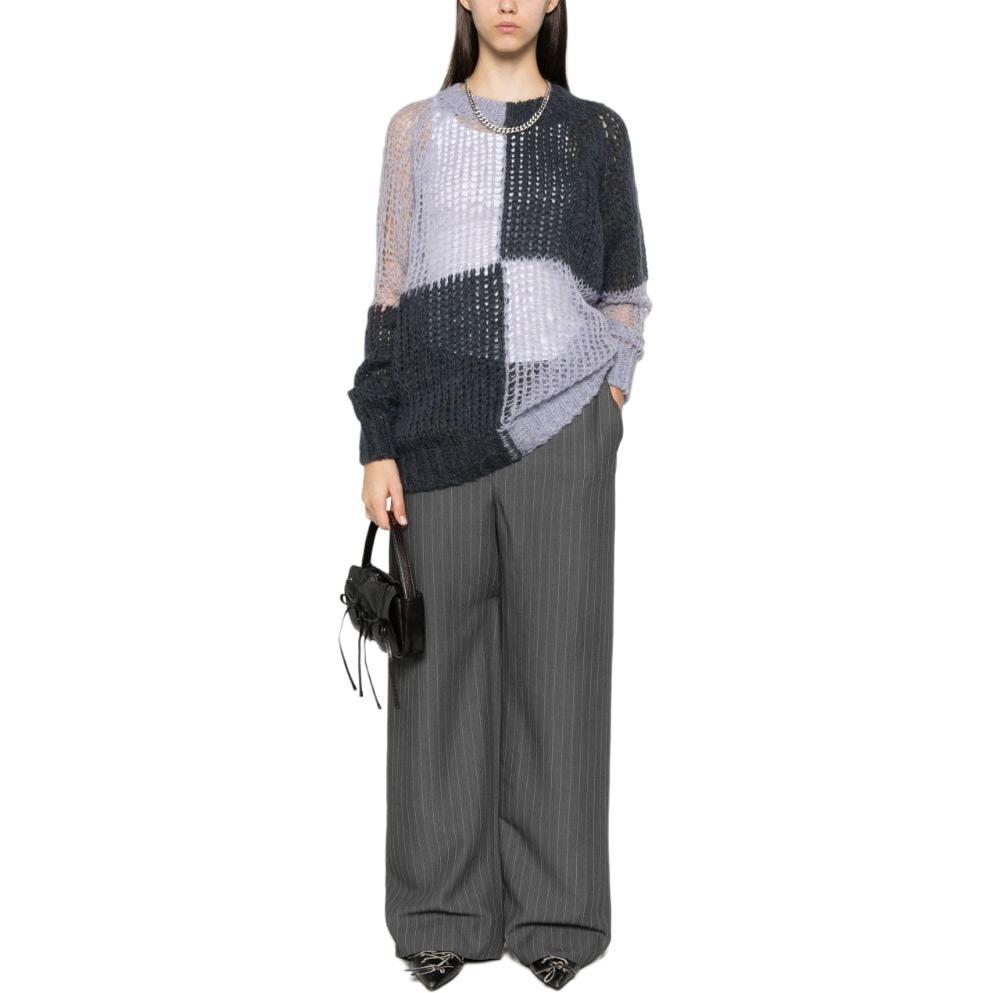Свитер с цветными блоками Acne Studios, фиолетовый — фото 3