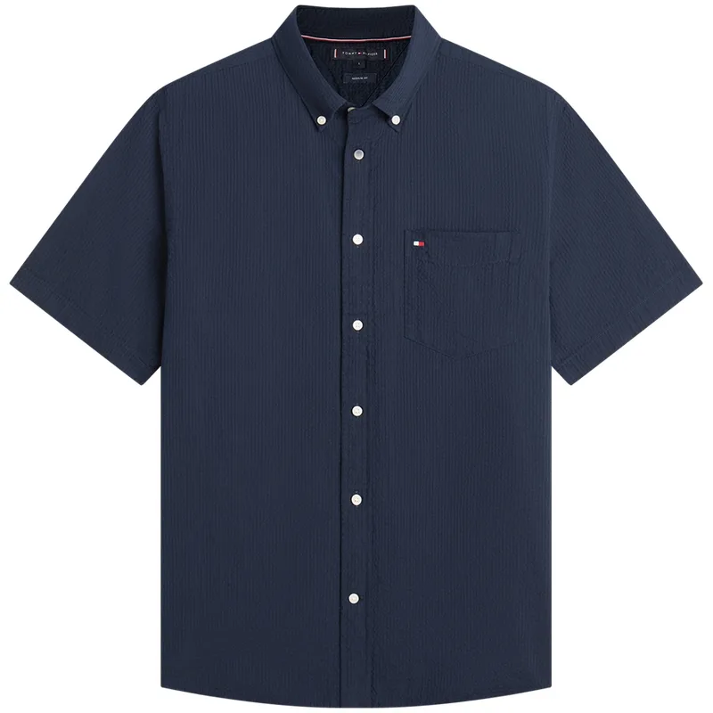 Рубашка мужская с лацканом Tommy Hilfiger, Light Blue C3Q — фото 4