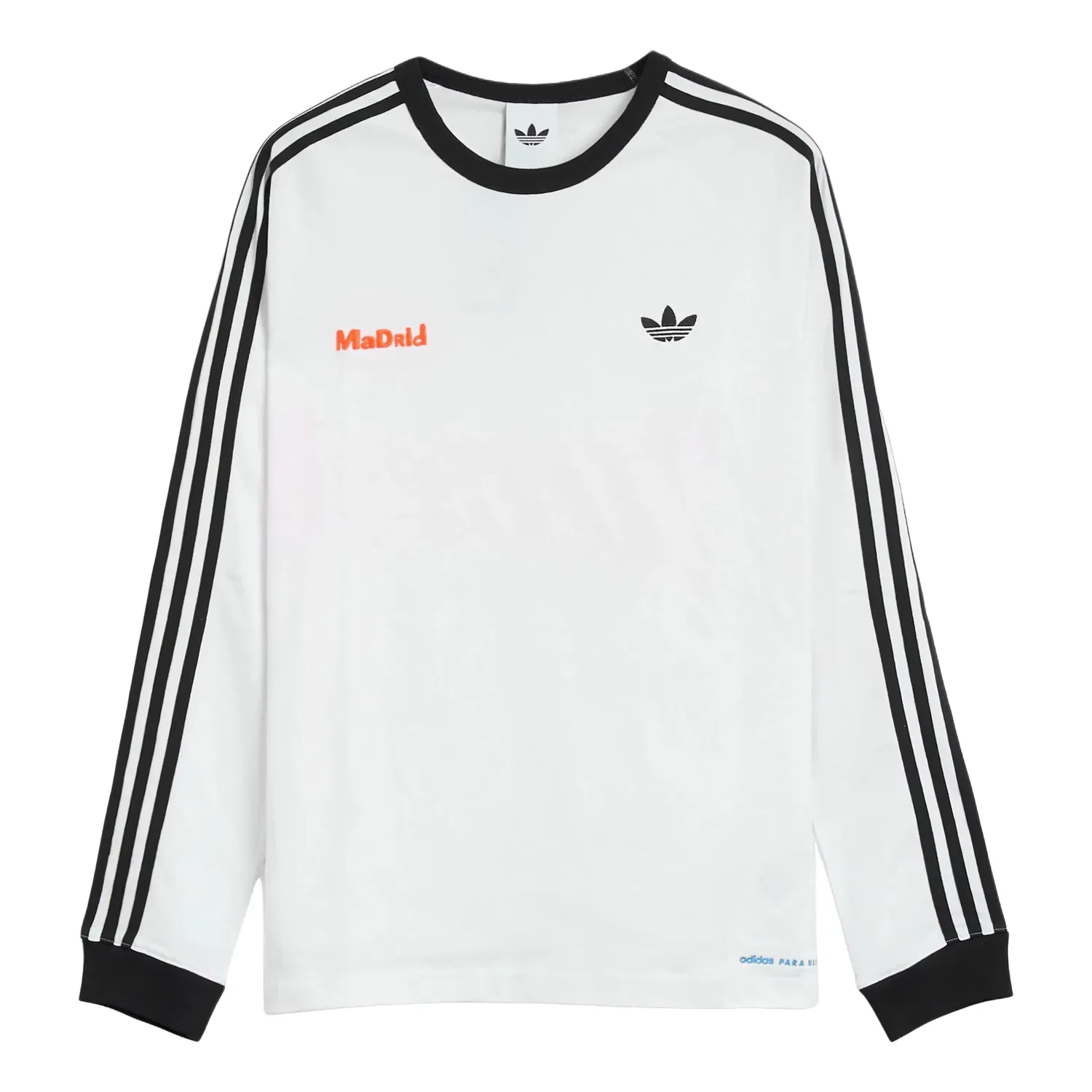 Футболка с длинными рукавами Adidas x Bad Bunny DtMF Tour Merch Madrid, белая, LH0425 — фото 2