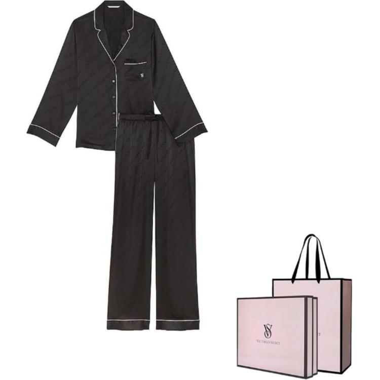 

Victoria's Secret Пижамный комплект Heartbeat Selection 24 Major Shows Collection THE MIX Women's Black