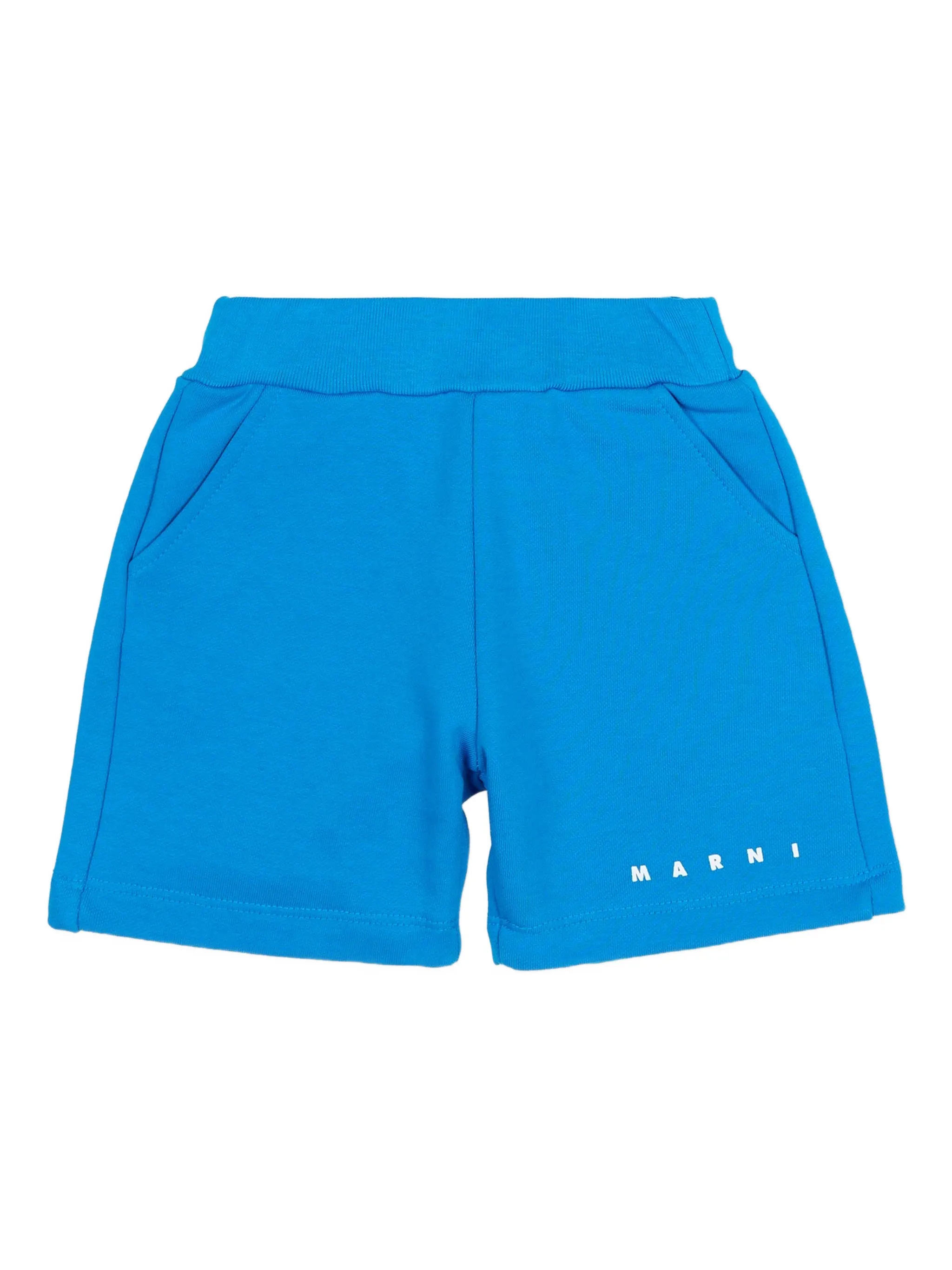 

Шорты с эластичным поясом Marni Kids, синий