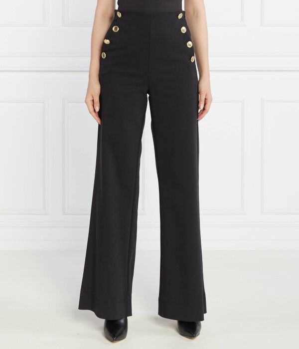 

Брюки Marella Regular Fit, черный / какао