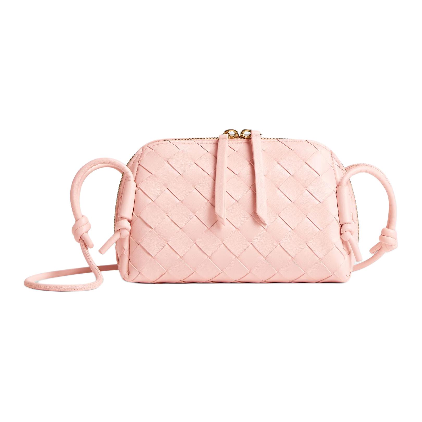 

Bottega Veneta Женская сумка через плечо из ягненка в цвете ракушка