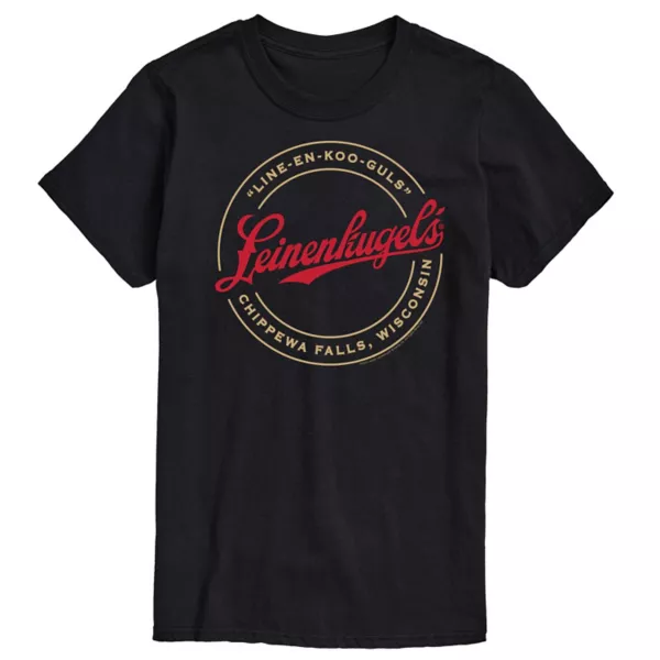 

Мужская футболка с логотипом Leinenkugel Licensed Character, черный