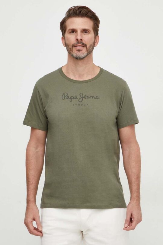 

Футболка Eggo из хлопка Pepe Jeans, зеленый