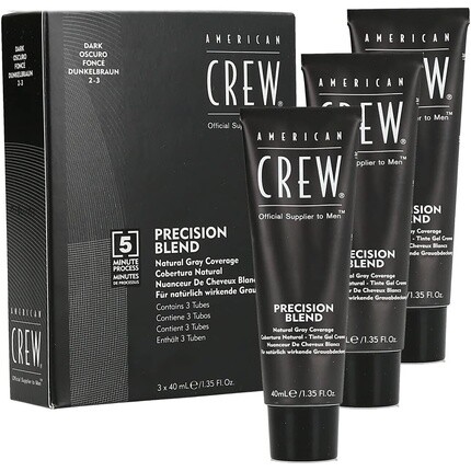 

American Crew Classic Precision Blend 2-3 темно-серый, 40 мл — упаковка из 3 шт.