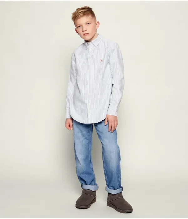 Рубашка regular fit Polo Ralph Lauren, небесно-голубой — фото 2