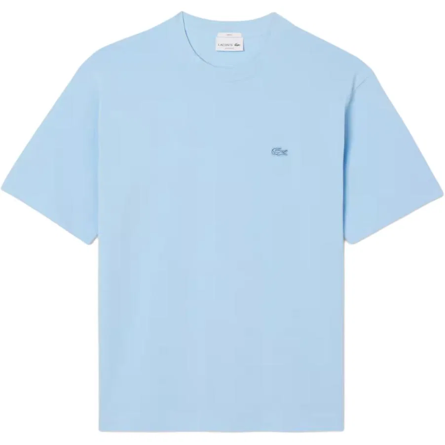 Футболка LACOSTE Logo Patch Crewneck, белая — фото 2