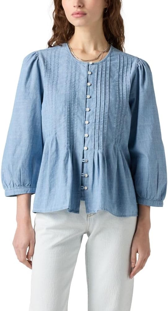 

Женская джинсовая рубашка Levi's 725 с высокой талией (также доступны в размере Plus), Honestly Happy