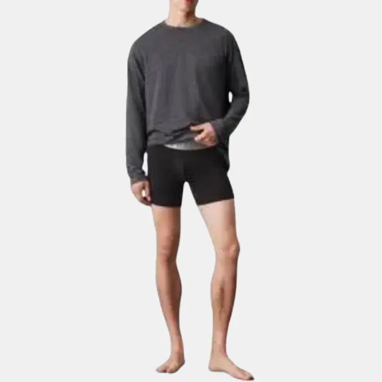 Футболка мужская серая crew neck Calvin Klein, Gray — фото 2