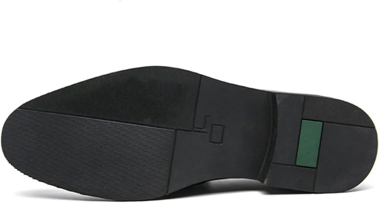 

Мужские классические кожаные лоферы на массивном каблуке, деловые туфли с острым носком, платформой, мягкой подошвой, без застежек, формальные свадебные туфли, офисная обувь для прогулок NEUUGO, черный