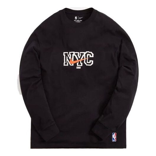 

Футболка x nike new york knicks long-sleeve tee 'black' Kith, черный