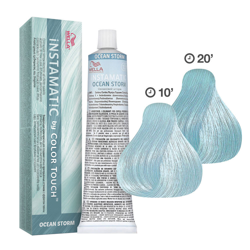 Wella Color Touch Instamatic, Полуперманентная краска для волос без аммиака - Ocean Storm 60мл — фото 3