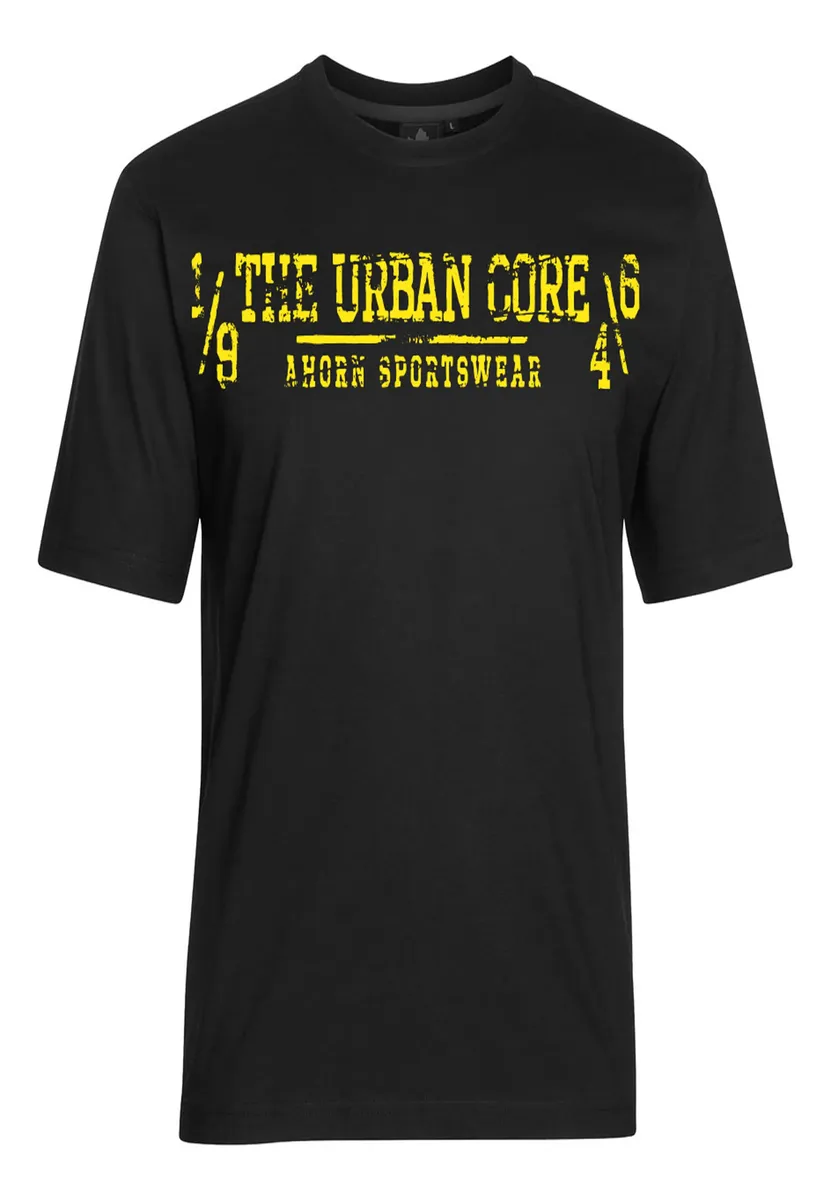 

AHORN SPORTSWEAR Футболка "URBAN CORE" с повседневным принтом, черный